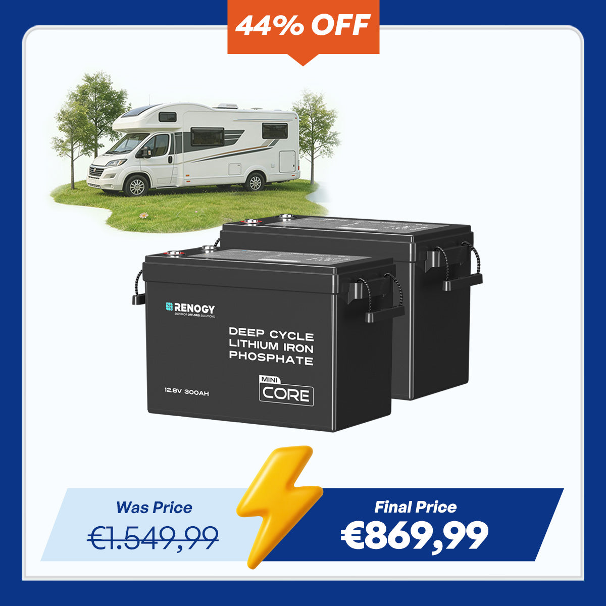Core Mini - 12V 300Ah LiFePO4 Battery w/ Low-Temperature Protection