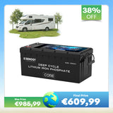 12V 300Ah Core Series Deep Cycle Lithium Iron Phosphate Battery w/Self-Heating New Version