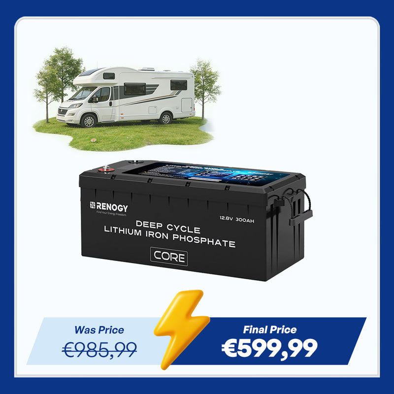 12V 300Ah Core Series Deep Cycle Lithium Iron Phosphate Battery w/Self-Heating New Version