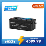 12V 300Ah Core Series Deep Cycle Lithium Iron Phosphate Battery w/Self-Heating New Version