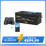 12V 300Ah Core Series Deep Cycle Lithium Iron Phosphate Battery w/Self-Heating New Version