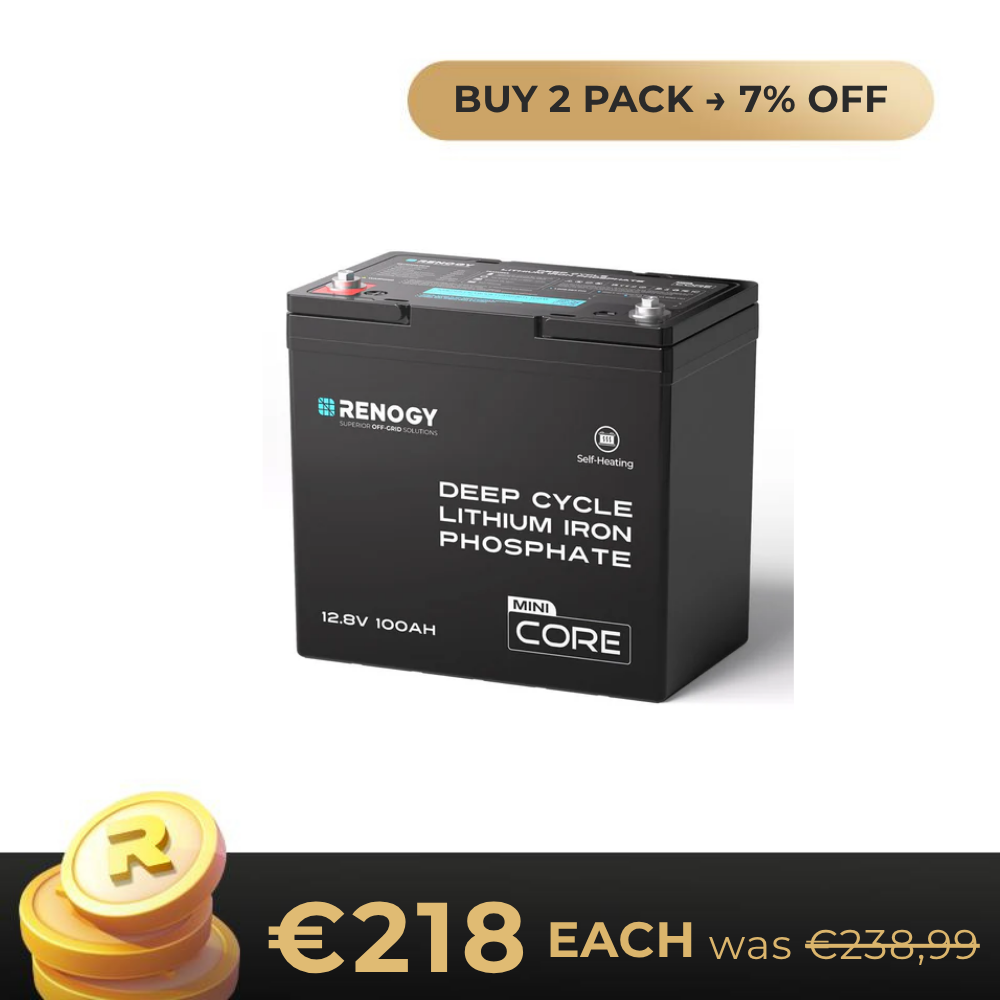 DuoHeat Tech - Core Mini 12V 100Ah Lithium Iron Phosphate Battery