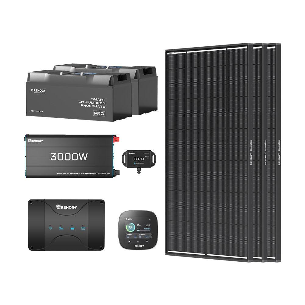 5,12kWh Caravan Power Kit | 3000W inverter, 50A Battery Charger