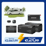 5,12Kwh Caravan Power System | 3000W inverter, 50A Battery Charger