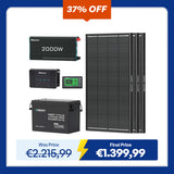 3,84Kwh Caravan Power System| 2000W Inverter, 50A Battery Charger