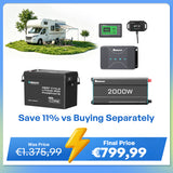3,84Kwh Caravan Power System | 2000W Inverter, 50A Battery Charger