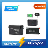3,84Kwh Caravan Power System| 2000W Inverter, 50A Battery Charger