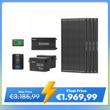 7,68Kwh Off-Grid Power System | 2x300Ah Lithium Battery, 3000W Inverter