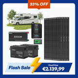 7,68Kwh Off-Grid Power System | 3000W Inverter, 300Ah Lithium Battery x2