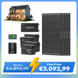 15,36Kwh Off-Grid Power System | 3000W Inverter, 4*300Ah Lithium Battery