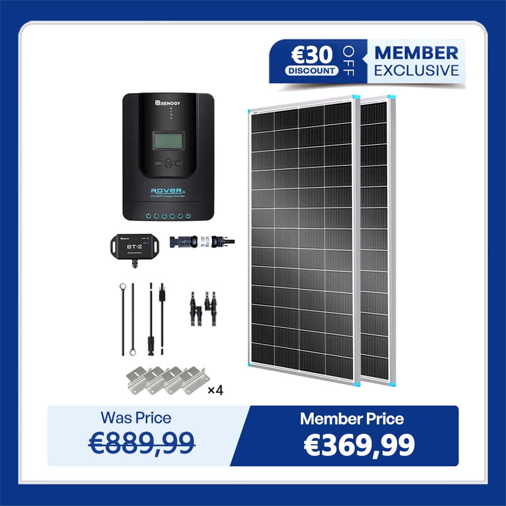400W 12V/24V Solar Premium Kit w/Rover 40A MPPT Charger Controller for Camper RV Caravan Boat System Off Grid