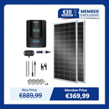 400W 12V/24V Solar Premium Kit w/Rover 40A MPPT Charger Controller for Camper RV Caravan Boat System Off Grid
