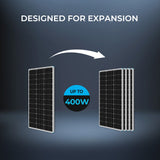 100 Watt 12 Volt Solar Starter Kit with 30A PWM Charge Controller
