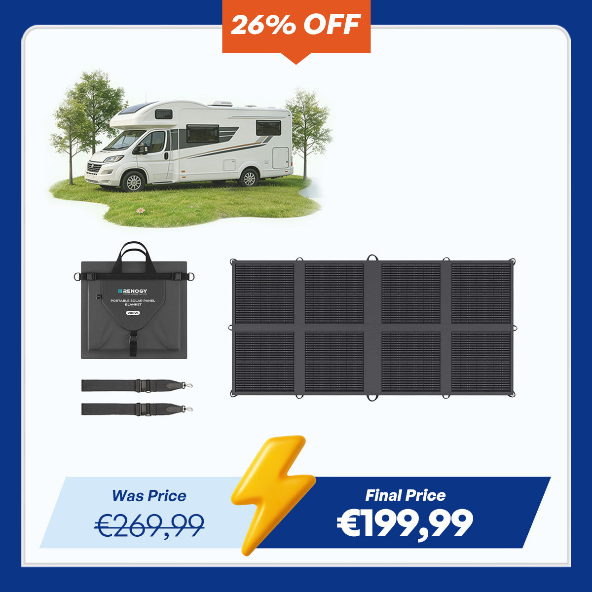 200W Solar Panel Blanket