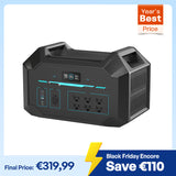 Renogy Portable Power Station Camping, 998Wh Backup Lithium Battery of 1hour 80% Fast Recharging
