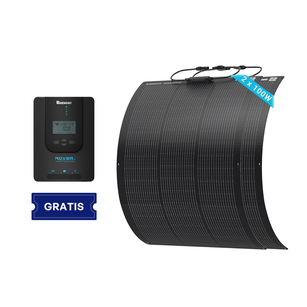 Flex ShadowFlux 200W Anti-Shading N-Type Flexible Solar Panel