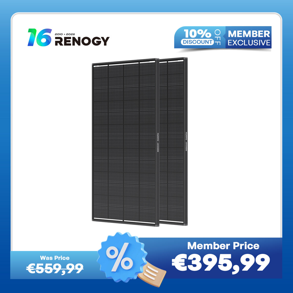 ShadowFlux 12V 200W Anti-Shading Solar Panel