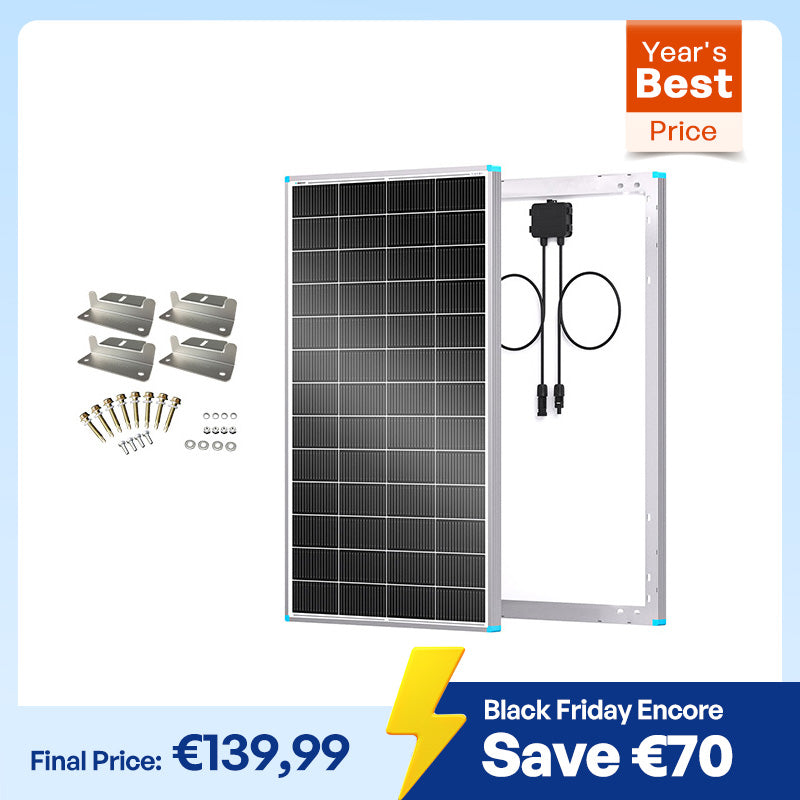 N-Type 16BB Rigid Solar Panel 200W/175W/100W