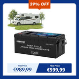12V 300Ah Core Series Deep Cycle Lithium Iron Phosphate Battery w/Self-Heating New Version
