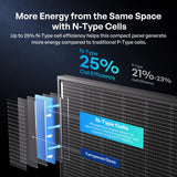 400W N-Type Bifacial Solar Panel (2 Pack)