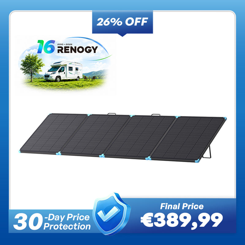 12V Portable Solar Suitcase Lightweight  400W/300W/220W/100W