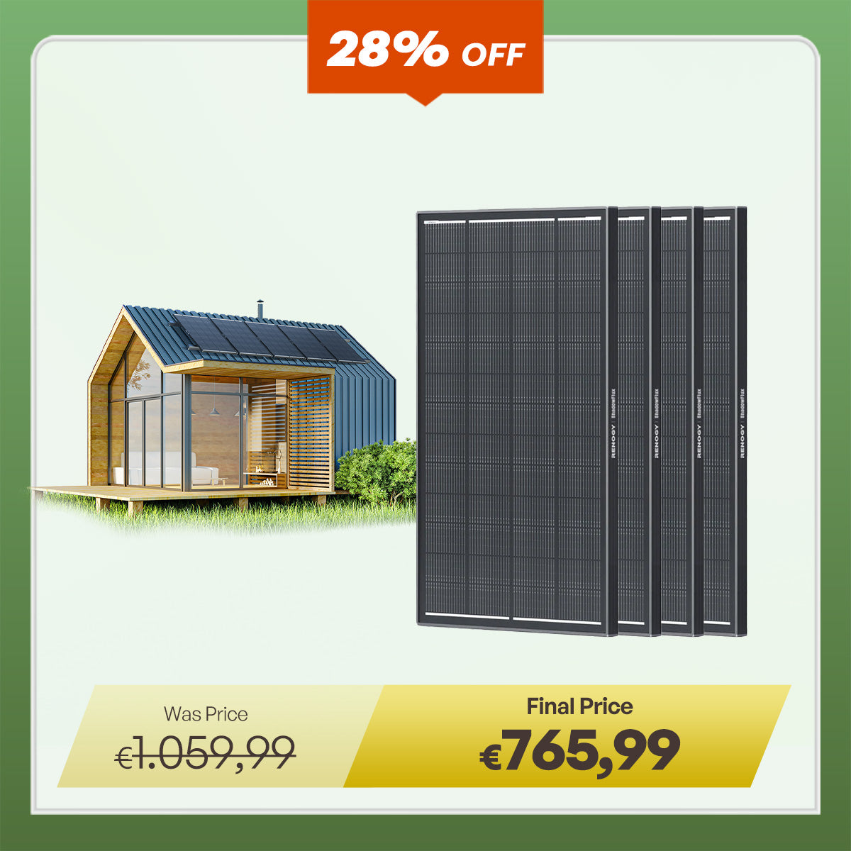ShadowFlux 12V Solar Panel Anti-Shadow 200W / 120W